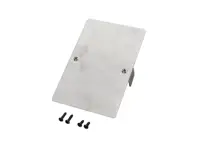 Piastra di bloccaggio della console centrale. Porsche 911 SC - SCConsolePlate_RAW, SCConsolePlate_Black