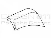 Placa de cubierta de disco de freno (superior) DELANTERO. Porsche Carrera GT - 98035180300, 98035180400