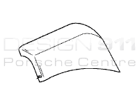 Cache disque de frein (supérieur) AVANT. Porsche Carrera GT - 98035180300, 98035180400