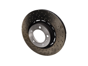 Remschijf, voorzijde, geperforeerd en geperforeerd, 350x34mm. Porsche 992 / 982 GTS 4.0 (OE 9P1615301J / 9P1615302J) - 9P1615301J, 9P1615302J - PFR49925, PFR49926, 18803, 18804, 460.4510.70, 460.4511.70