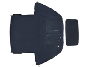 敞篷车顶盖，蓝黑色。保时捷 993 Cabrio - PCG561900007JW