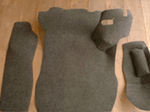 Kofferraum-Teppich-Set. Porsche 911 1986-89