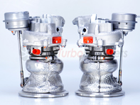 升级涡轮增压器。保时捷 Panamera / Cayenne (9YA) 2.9L TFSI 双涡轮增压 - 9A714570100, PAC145701, 9A714570200, PAC145702, PAB145704C - TTE10426