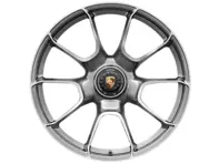 Centre lock Turbo S Exclusive Design front alloy wheel in Platinum Silver Metallic finish 20' 9.5J ET44 - 992601025AGOU7