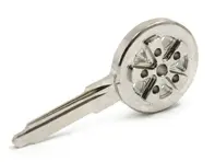 Blanco sleutelhouder in zilver Fuchs Retro Porsche 911 1965-89 / 964/ 993 - 91153890300, 91453190310, 94453804101
