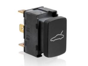 Tippschalter zum Entriegeln des Kofferraums, Mattschwarz. Porsche 996 >>2002 Targa - 99661310710A05