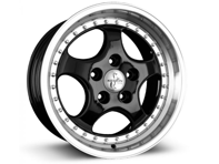 Jante en alliage 18" KT2 Split Rim Look 8.5J ET52 - Finition noire Porsche PCD5/130 - KT2B01808552, KT2B01809552