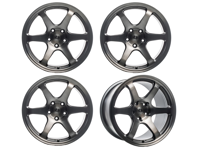 Juego de llantas de aleación Titan 7 Forged T-D6E de 6 radios, 21" Hybrid Dark Machine. Porsche 9J1 Taycan - TD6E2195050513071HD, TD6E2111555513071HD