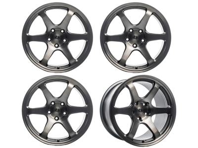 Juego de llantas de aleación Titan 7 Forged T-D6E de 6 radios, 21" Hybrid Dark Machine. Porsche 9J1 Taycan - TD6E2195050513071HD, TD6E2111555513071HD