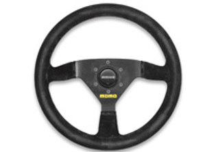 Lenkrad MOD78 - schwarzes Leder / schwarzes Wildleder - Momo - M11111783311R, M11111783321R, M11111783511R, M11111783521R