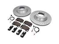 Paquete de pastillas de freno y discos de freno TRASEROS Porsche 997 Turbo Zimmermann - 99735240502, 99735240602, 99761275402, 99735208602, 99735294905
