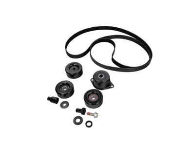 Kit de polea y correa de transmisión con aire acondicionado. Porsche 996 Tiptronic / Boxster 986 Manual y Tiptronic. - 99610211958, 99610211757, 99610211856, 99710226000, 99610215166