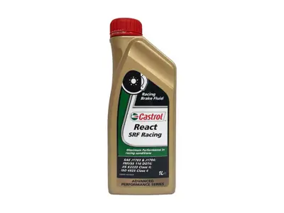 Líquido de frenos Castrol React SRF Racing - 1 litro. - SRM
