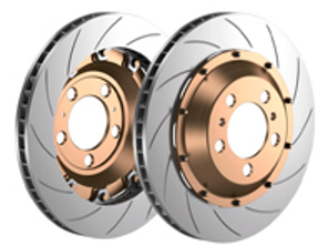 Pagid RBD endurance racing floating rear brake disc assembly. Porsche 997 GT3 Cup - SD350280301, SD350280401