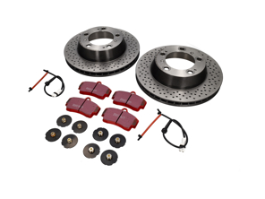 Pack Disques de Frein ARRIERE avec Plaquettes de Frein Sport EBC Porsche Boxster S - 98635240301BRE, 98661236501, 99635208600, 99635208602, DP31208C, 98635240301, 09889021, 98735240300, 98735240301, 98661236500, 96435209600, 99635208601, 96435209601, 99635293903, 98635293910, 98635293911, 99635293900, 99635293902