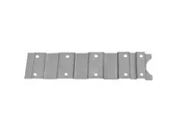 Tunnel de levier de vitesses surélevé pour rail de siège. Porsche 356A T2 (1957-1959) - 64449005, 64449004, 35649070, 356 49070 - PP127C, P127C