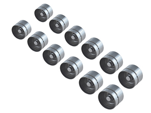 Jeu de 12 poussoirs de soupape hydrauliques d'arbre à cames d'échappement. Porsche 987 Boxster / 996 / 997 / 987C Cayman / 955 Cayenne - 99610504172, 99610504172, 99610504150