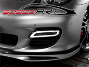 Becquet de menton de pare-chocs avant SpeedART. Porsche Panamera