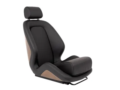 Sedile classico in fibra di carbonio, pelle nera. Porsche 911 / 912 / 964 / 993 - RS1