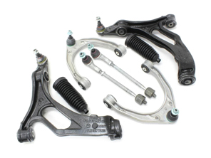 Draagarmen + spoorstanggewrichten en balgen. Porsche Cayenne 955 - 95534101733, 95534101833, 95534102702, 95534703122, 95534703222, 95534719110