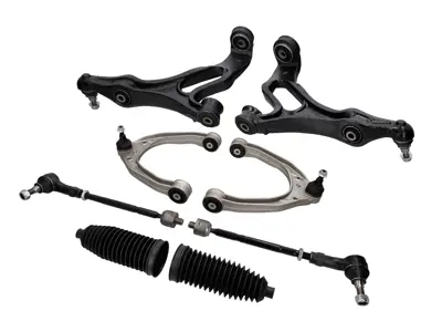 Querlenker + Spurstangengelenke & Faltenbälge. Porsche Cayenne 955 - 95534101733, 95534101833, 95534102702, 95534703122, 95534703222, 95534719110