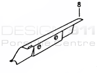 Pannello sottoporta interno. Porsche 993 1994-98 - 99350102100GRV, 99350102200GRV