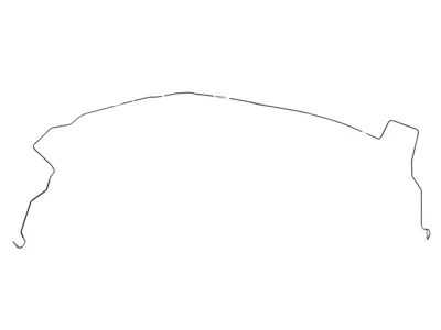 Brake line, Right. Porsche 955 Cayenne / 957 Cayenne - 95535517811, 9553551712