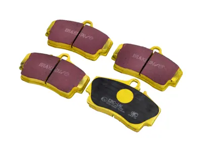 Pastillas de freno EBC YELLOW Stuff 'Fast Road' traseras. Porsche 996 / 997 / 986 Boxster / 987 Boxster / 987C Cayman - 99635293903, 98635293910, 98635293911, 99635293900, 99635293902 - DP 41208R, DP41208R, DP-41208R