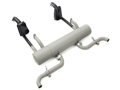 Exhaust with heat exchangers and tail pipe kit. Porsche 356 A - 64421100300, 1623102970, 64421100400, 61611100500, 1620701510, 61611101000