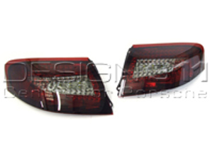 Blinkereinheit hinten, getönt/rot mit LED-Birnen für Porsche 996 Turbo / 996 C4S - 99663148700, 99663148800, 99663148702, 99663148802