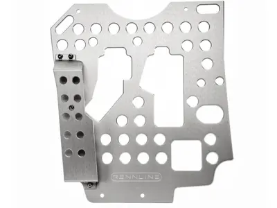 Rennline Aluminium Bodenplatte. Fahrerseite. Porsche 964 / 993 RHD - F18RH