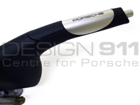 Freno de mano de cuero con logo Porsche. Porsche 996 / 986 - 99642498023, 996424980238YR, 99642498023B50