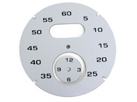 Wijzerplaat sportchrono, zilver. Porsche 997 / 991 / Boxster / Cayman / Panamera - 97641997011 - F97 641 997 011, F97641997011