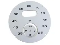 Esfera del instrumento Sport Chrono, Plata. Porsche 997 / 991 / Boxster / Caimán / Panamera - 97641997011 - F97 641 997 011, F97641997011