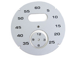 Wijzerplaat sportchrono, zilver. Porsche 997 / 991 / Boxster / Cayman / Panamera - 97641997011 - F97 641 997 011, F97641997011