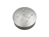 Inserto de pomo de cambio de marchas de aleación grabada para Porsche 928 / 924 Turbo - 928424073031AJ - GI928