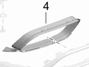 Afdekking uitlaatpijp. Porsche 991.2 turbo - 99150565103OK1, 99150565203OK1