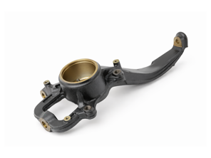 Fuso a snodo, anteriore. Porsche 955 / 957 Cayenne - 95534115510, 95534115610