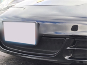 前保险杠中央格栅金属丝网。保时捷 997 Gen 1