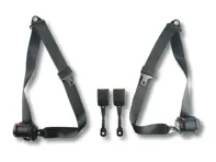 Retractable 3-point inertia reel front seat belt kit Porsche 986 Boxster 1997 to 2001 - 99680318301, 99680318304, 98680303302, 98680303402