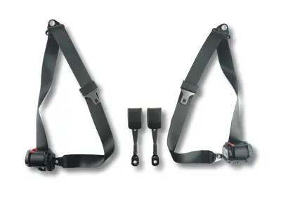 Cinturones de seguridad delanteros retráctiles de 3 puntos con carrete de inercia Porsche 911 - 99680318301, 99680318304, 98680303302, 98680303402