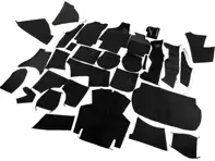 Juego completo de alfombras interiores para Porsche 964 C2/C4 Coupe RHD