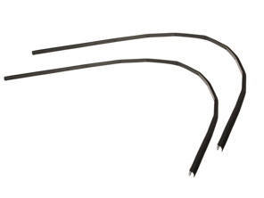 Binnendeur viltrubber set Links en Rechts. Porsche 911 / 964 - 91154240303, 91154240403 - 47954/47955