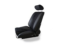 Sedili in stile S per backdate retrò Nero. Porche 964 - 964SET002