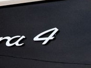'4' - Stemma posteriore cromato per Porsche 970 Panamera - 97055924103, 97055924104