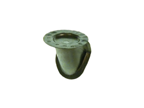 Rear suspension stop on inner wheel house. Porsche 356 T6 only - P154, PP154, 64450116906