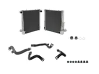 Radiador de aluminio para líquido refrigerante de agua y mangueras JUEGO DE 2. Porsche 981 Boxster / 981 Cayman - 99110613103, 99110613203 - 7067, 7066