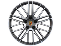 Turbo V rear alloy wheel in Titanium finish 21' 11J ET66 (Winter) PCD 5/130 - 992601025POC6