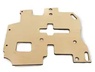 Pedaalbodemplaat LHD, Links. Porsche 964/993 - 8871, 99355106300, 96455160100