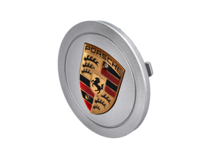 Radkappe mit farbigem Wappen, Silber. Porsche 993 - 9933613030761M